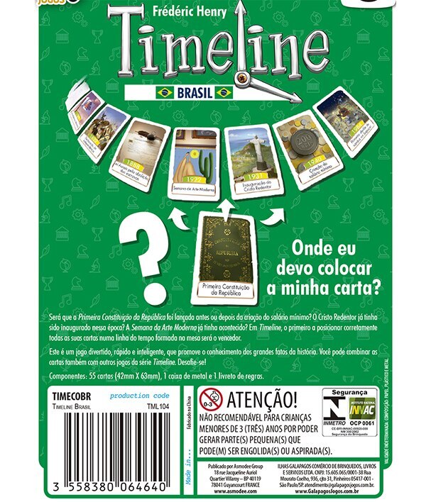 Jogo de Cartas - Timeline Brasil (Blister)