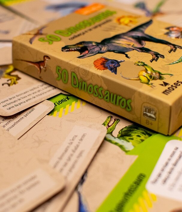 Jogo de Cartas 50 Dinossauros Expedição Natureza Galápagos Jogos